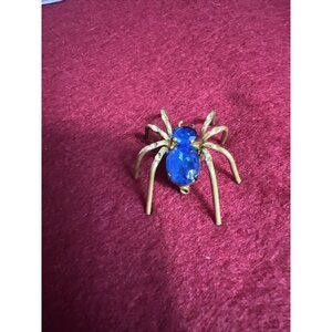 RARE Antique Victorian CZECHO Stamped Gold Filled Ornate European Spider Brooch